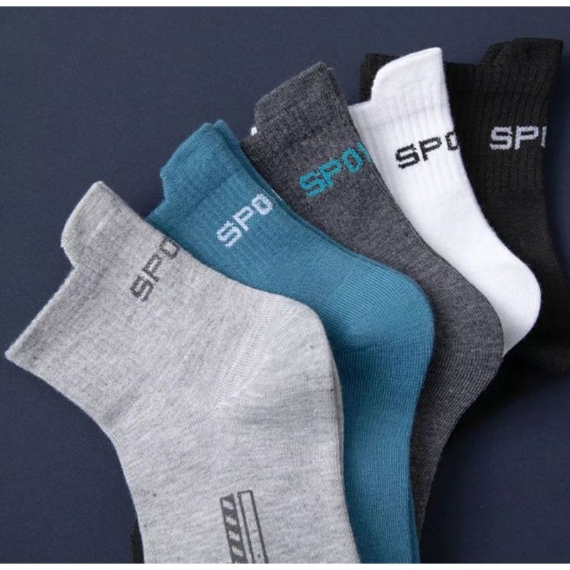 (3 PASANG) Kaos Kaki Olahraga New Sport Pria Terbaru Model 3/4 Kuping