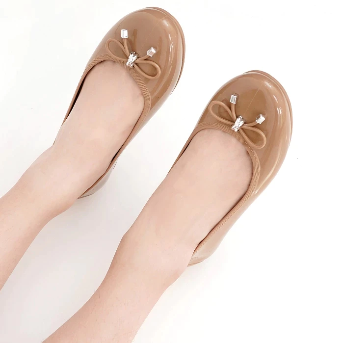 Sepatu Balet Pita Wanita Flatshoes Kerja Kuliah Casual Korea Glossy Porto MRJ-1 LSA-1 - Image 6