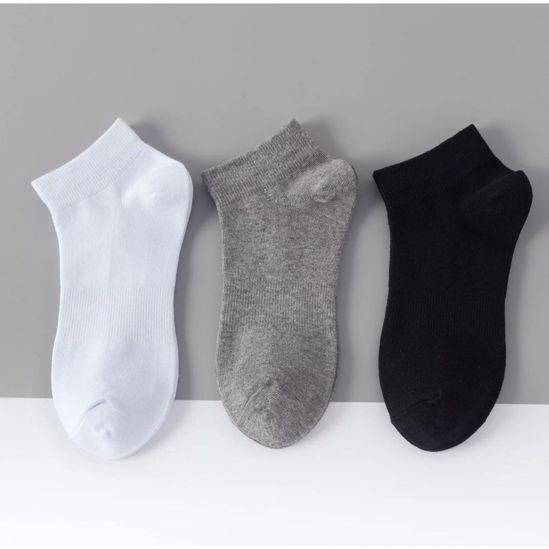 Kaos Kaki Casual Polos / Kaus Kaki Se-mata Kaki Bahan Tebal Karet Tengah