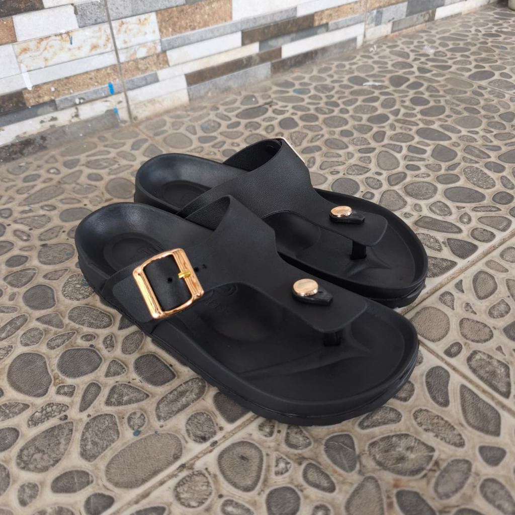 Rumahkaki - Sandal Jepit Wanita Gesper Adjustable Sendal Karet EVA Flip Flop Anti Slip Porto 1028L-7 - Image 5