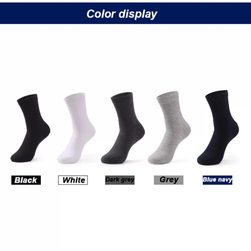 Rumahkaki - Kaos Kaki Kerja Kantor Premium Pria Kaus Kaki Formal Motif dan Polos Di Bawah Betis 3/4 - Image 8
