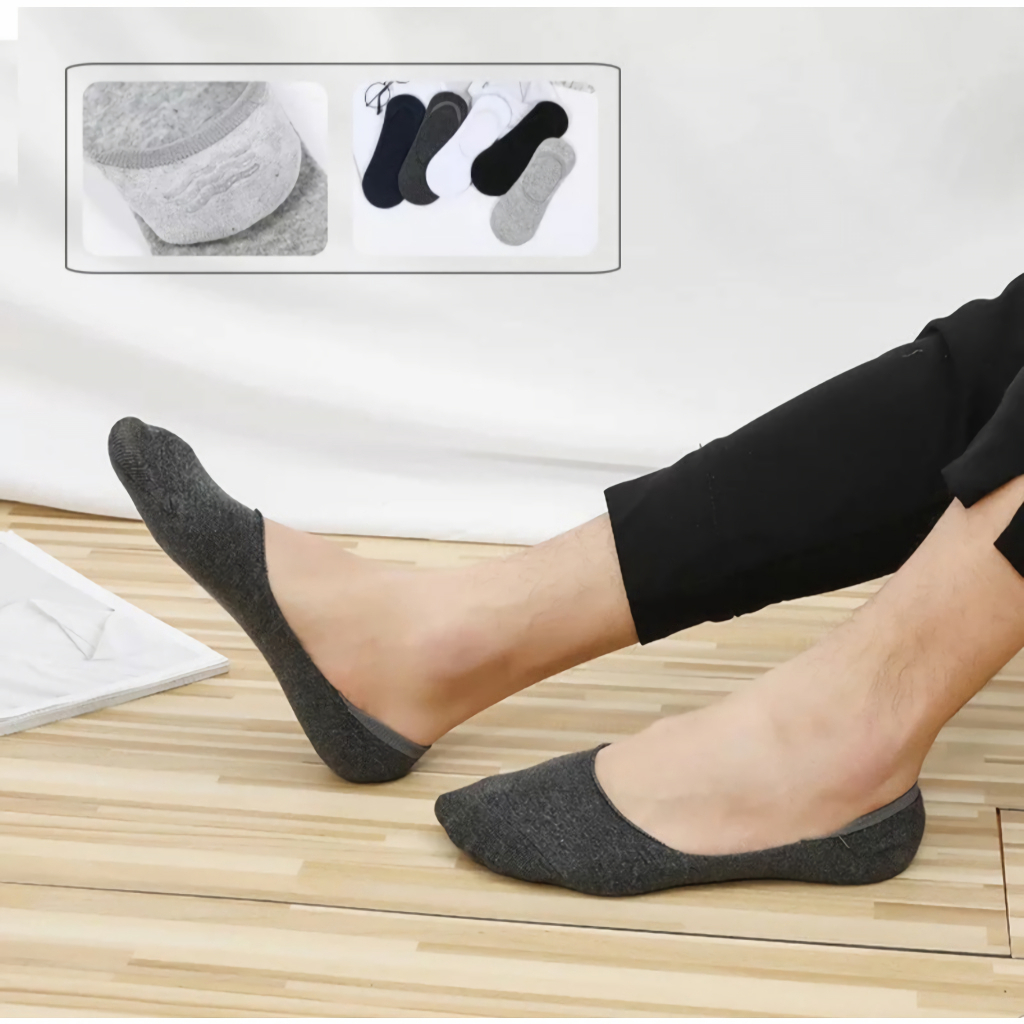 Rumahkaki – Kaos Kaki Pendek Invisble / Hidden Sock Unisex Fashion / Kaus Kaki Tidak Terlihat Bisa Untuk Semua Jenis Acara