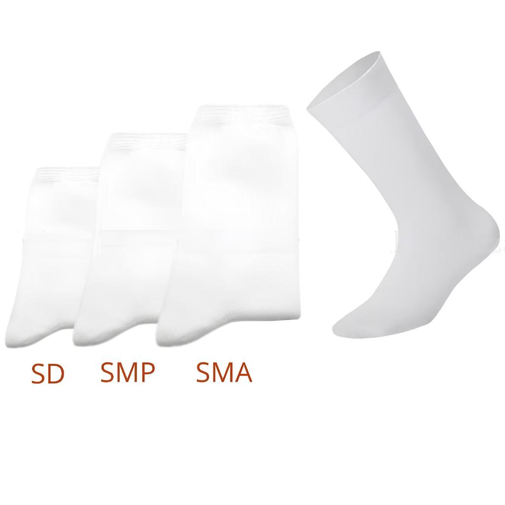 Rumahkaki – Kaos Kaki Sekolah SD, SMP, SMA Putih Polos / Kaus Kaki Anak Laki-laki Perempuan