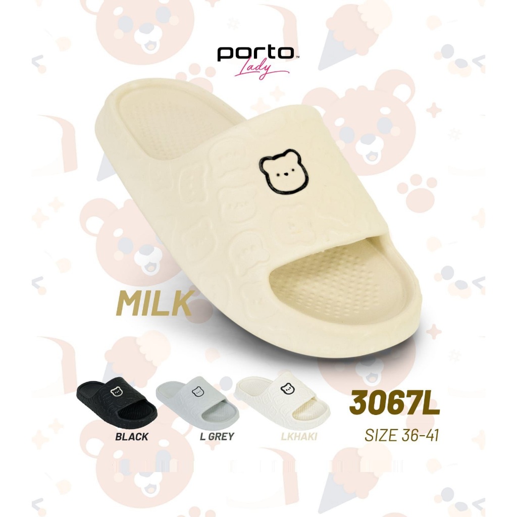 Rumahkaki – SANDAL SLOP UNISEX PORTO 3067L / SLIPPER KARET RUBBER ANTI SLIP