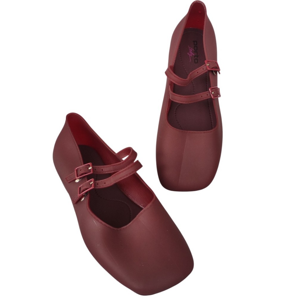 Rumahkaki – Sepatu Ballerina Flat Shoes Wanita / Flatshoes Casual Cantik Rubber Anti Slip Porto ENA