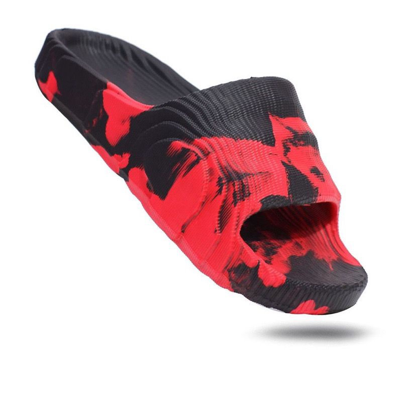 Sandal Selop Unisex Adilette Murble / Sendal Slop Pria Wanita Hema Motif Loreng Gradasi Tebaru