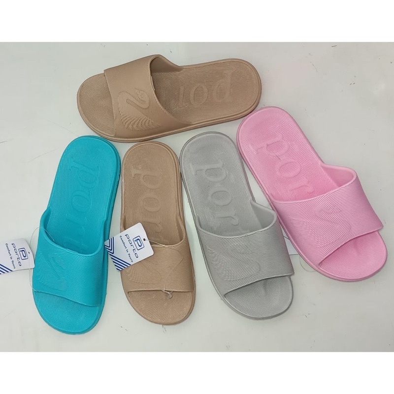 Sandal SeloP Wanita PORTO / Sendal Slop Karet Cewek 3031L
